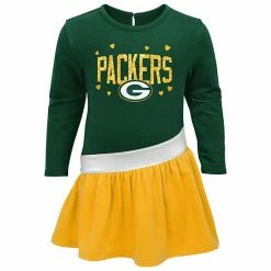Outerstuff Girls Infant Green/Gold Green Bay Packers Heart To Heart Jersey Tri-Blend Dress -Outerstuff shop unnamed file 3014