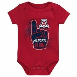 Outerstuff Infant Navy/Red/Heathered Gray Arizona Wildcats 3-Pack Game On Bodysuit Set -Outerstuff shop unnamed file 3019