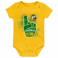 Outerstuff Infant Green/Yellow/Heathered Gray Oregon Ducks 3-Pack Game On Bodysuit Set -Outerstuff shop unnamed file 3034