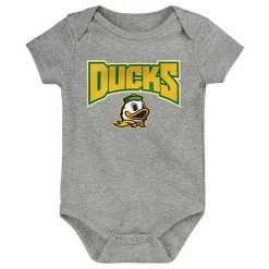Outerstuff Infant Green/Yellow/Heathered Gray Oregon Ducks 3-Pack Game On Bodysuit Set -Outerstuff shop unnamed file 3035