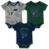Outerstuff Newborn & Infant Green/Navy/Heathered Gray Utah Jazz 3-Piece Trifecta Bodysuit Set -Outerstuff shop unnamed file 3036