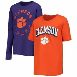 Outerstuff Youth Orange/Purple Clemson Tigers Love Of The Game T-Shirt Combo Pack -Outerstuff shop unnamed file 3068