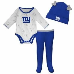 Outerstuff Newborn & Infant White/Royal New York Giants Dream Team Onesie Pants & Hat Set