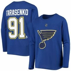 Outerstuff Youth Vladimir Tarasenko Blue St. Louis Blues Authentic Stack Long Sleeve Name & Number T-Shirt
