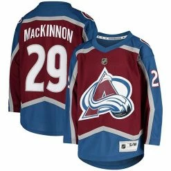 Outerstuff Youth Nathan MacKinnon Burgundy Colorado Avalanche Home Replica Player Jersey