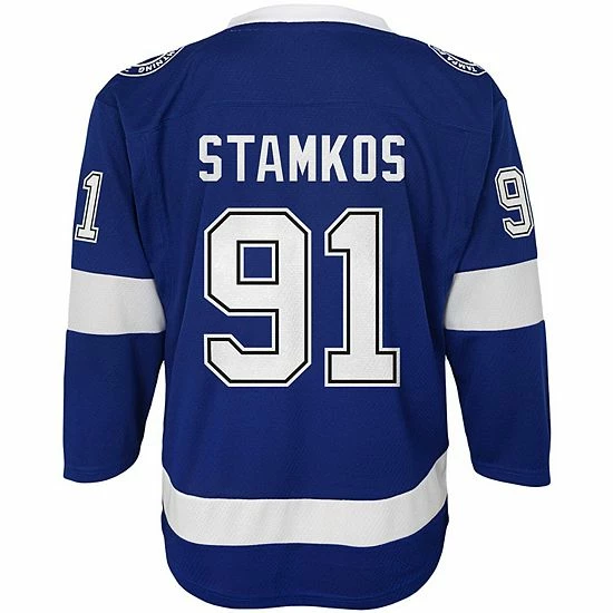 Outerstuff Youth Steven Stamkos Blue Tampa Bay Lightning Home Replica Player Jersey 5 Outerstuff Youth Steven Stamkos Blue Tampa Bay Lightning Home Replica Player Jersey - Image 3