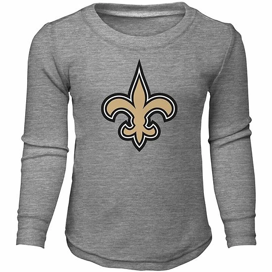 Outerstuff Toddler Heathered Gray New Orleans Saints Sleep Set 5 Outerstuff Toddler Heathered Gray New Orleans Saints Sleep Set - Image 3