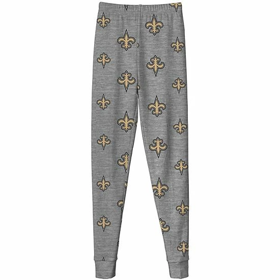 Outerstuff Toddler Heathered Gray New Orleans Saints Sleep Set 6 Outerstuff Toddler Heathered Gray New Orleans Saints Sleep Set - Image 4