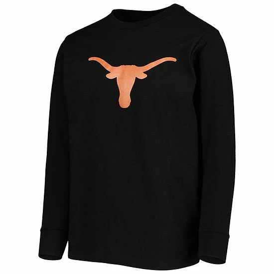 Outerstuff Youth Black Texas Longhorns Primary Logo Long Sleeve T-Shirt 5 Outerstuff Youth Black Texas Longhorns Primary Logo Long Sleeve T-Shirt - Image 3