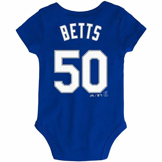 Outerstuff Newborn & Infant Mookie Betts Royal Los Angeles Dodgers Slugger Name & Number Bodysuit 6 Outerstuff Newborn & Infant Mookie Betts Royal Los Angeles Dodgers Slugger Name & Number Bodysuit - Image 4