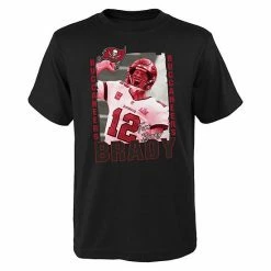 Outerstuff Youth Tom Brady Black Tampa Bay Buccaneers Play Action Graphic T-Shirt