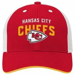 Outerstuff Youth Red/White Kansas City Chiefs On Trend Precurved A-Frame Trucker Snapback Hat 8 Outerstuff Youth Red/White Kansas City Chiefs On Trend Precurved A-Frame Trucker Snapback Hat -Outerstuff shop unnamed file 3156