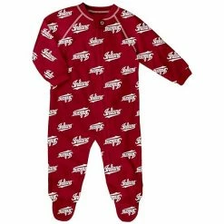 Outerstuff Infant Crimson Indiana Hoosiers Allover Print Raglan Full-Zip Sleeper