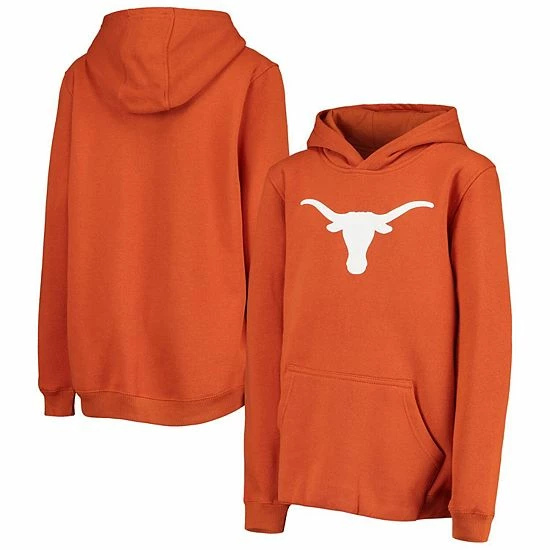 Outerstuff Youth Texas Orange Texas Longhorns Primary Logo Pullover Hoodie 4 Outerstuff Youth Texas Orange Texas Longhorns Primary Logo Pullover Hoodie - Image 2
