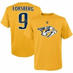 Outerstuff Youth Filip Forsberg Gold Nashville Predators Player Name & Number T-Shirt -Outerstuff shop unnamed file 3182