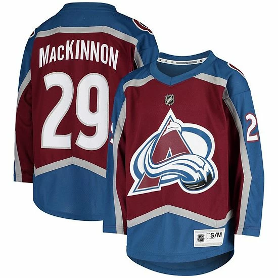 Outerstuff Youth Nathan MacKinnon Burgundy Colorado Avalanche Home Replica Player Jersey 4 Outerstuff Youth Nathan MacKinnon Burgundy Colorado Avalanche Home Replica Player Jersey - Image 2