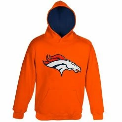 Outerstuff Denver Broncos Preschool Fan Gear Primary Logo Pullover Hoodie - Orange