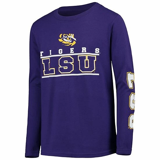 Outerstuff Youth Purple LSU Tigers Transition Two-Hit Long Sleeve T-Shirt 5 Outerstuff Youth Purple LSU Tigers Transition Two-Hit Long Sleeve T-Shirt - Image 3