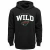 Outerstuff Youth Black Minnesota Wild Team Lock Up Pullover Hoodie