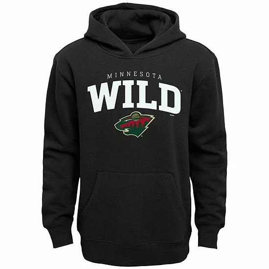 Outerstuff Youth Black Minnesota Wild Team Lock Up Pullover Hoodie 3 Outerstuff Youth Black Minnesota Wild Team Lock Up Pullover Hoodie