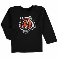 Outerstuff Cincinnati Bengals Preschool Team Logo Long Sleeve T-Shirt - Black