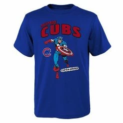Outerstuff Youth Royal Chicago Cubs Team Captain America Marvel T-Shirt