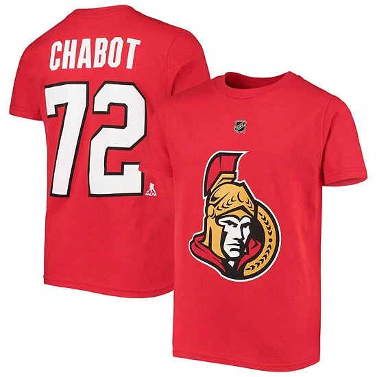 Outerstuff Youth Thomas Chabot Red Ottawa Senators Player Name & Number T-Shirt 4 Outerstuff Youth Thomas Chabot Red Ottawa Senators Player Name & Number T-Shirt - Image 2