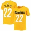 Outerstuff Youth Najee Harris Gold Pittsburgh Steelers Mainliner Player Name & Number T-Shirt -Outerstuff shop unnamed file 3298