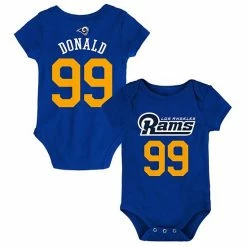 Outerstuff Infant Aaron Donald Royal Los Angeles Rams Mainliner Name & Number Bodysuit -Outerstuff shop unnamed file 3328