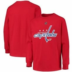 Outerstuff Youth Red Washington Capitals Primary Logo Long Sleeve T-Shirt