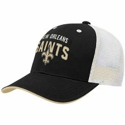 Outerstuff Preschool Black/White New Orleans Saints Core Lockup Mesh Back Snapback Hat