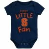 Outerstuff Newborn & Infant Navy Syracuse Orange Daddy's Little Fan Bodysuit