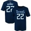 Outerstuff Preschool Navy Derrick Henry Tennessee Titans Mainliner Player Name & Number T-Shirt