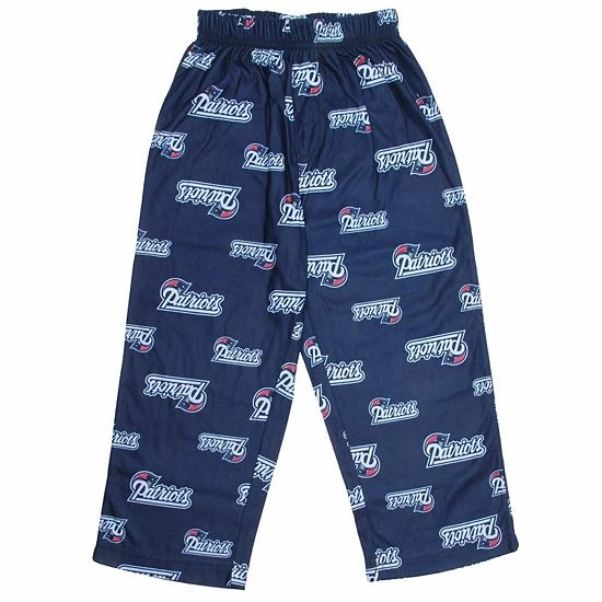 Outerstuff Preschool Navy Blue New England Patriots Allover Logo Printed Pants 4 Outerstuff Preschool Navy Blue New England Patriots Allover Logo Printed Pants - Image 2