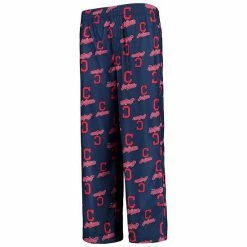 Outerstuff Youth Navy Cleveland Indians Team Color Printed Logo Pants