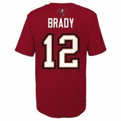 Outerstuff Preschool Tom Brady Red Tampa Bay Buccaneers Mainliner Player Name & Number T-Shirt -Outerstuff shop unnamed file 3384