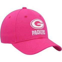Outerstuff Girls Youth Pink Green Bay Packers Structured Adjustable Hat -Outerstuff shop unnamed file 3397