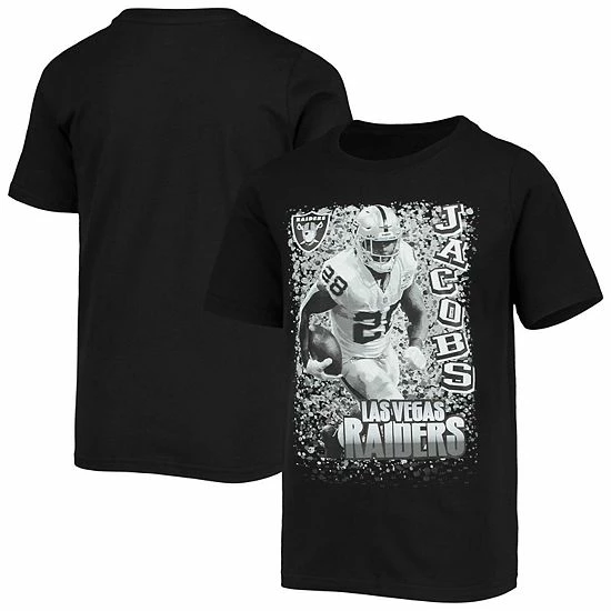 Outerstuff Men's Josh Jacobs Black Las Vegas Raiders U Da Man T-Shirt 4 Outerstuff Men's Josh Jacobs Black Las Vegas Raiders U Da Man T-Shirt - Image 2