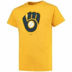 Outerstuff Youth Gold Milwaukee Brewers Primary Logo Team T-Shirt 8 Outerstuff Youth Gold Milwaukee Brewers Primary Logo Team T-Shirt -Outerstuff shop unnamed file 3430