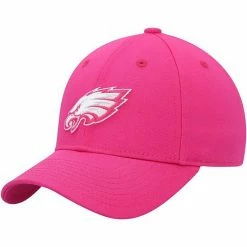 Outerstuff Girls Youth Pink Philadelphia Eagles Structured Adjustable Hat
