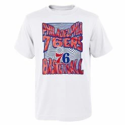 Outerstuff Youth White Philadelphia 76ers Del Mar T-Shirt