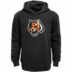 Outerstuff Cincinnati Bengals Youth Primary Logo Fleece Hoodie Sweatshirt - Black