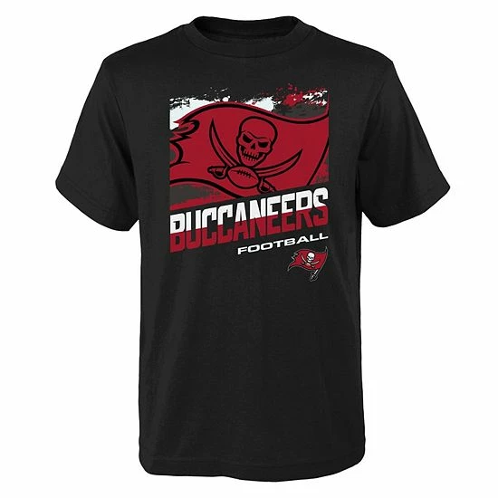 Outerstuff Youth Tampa Bay Buccaneers Black Rowdy T-Shirt 3 Outerstuff Youth Tampa Bay Buccaneers Black Rowdy T-Shirt