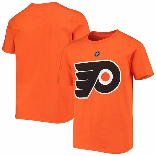 Outerstuff Youth Orange Philadelphia Flyers Primary Logo T-Shirt 3 Outerstuff Youth Orange Philadelphia Flyers Primary Logo T-Shirt