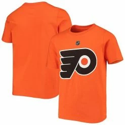 Alternative view of Outerstuff Youth Orange Philadelphia Flyers Primary Logo T-Shirt