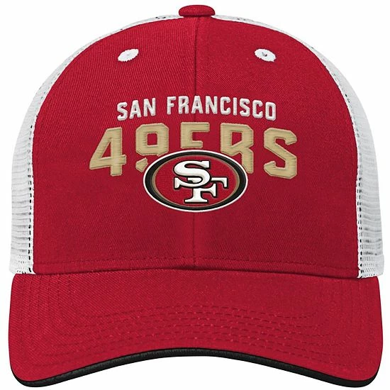 Outerstuff Youth Scarlet/White San Francisco 49ers Core Lockup Snapback Hat 4 Outerstuff Youth Scarlet/White San Francisco 49ers Core Lockup Snapback Hat - Image 2