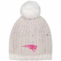 Outerstuff Youth Girls White New England Patriots Nep Yarn Beanie