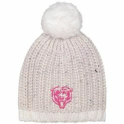 Outerstuff Youth Girls White Chicago Bears Nep Yarn Beanie