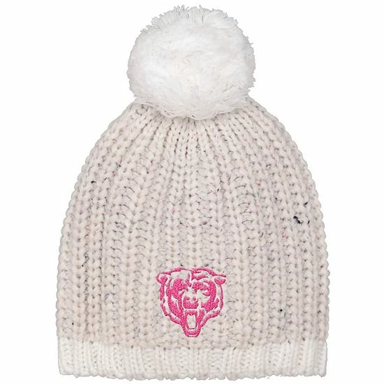 Outerstuff Youth Girls White Chicago Bears Nep Yarn Beanie 3 Outerstuff Youth Girls White Chicago Bears Nep Yarn Beanie