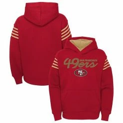 Outerstuff Youth Scarlet San Francisco 49ers The Champ Is Here Pullover Hoodie